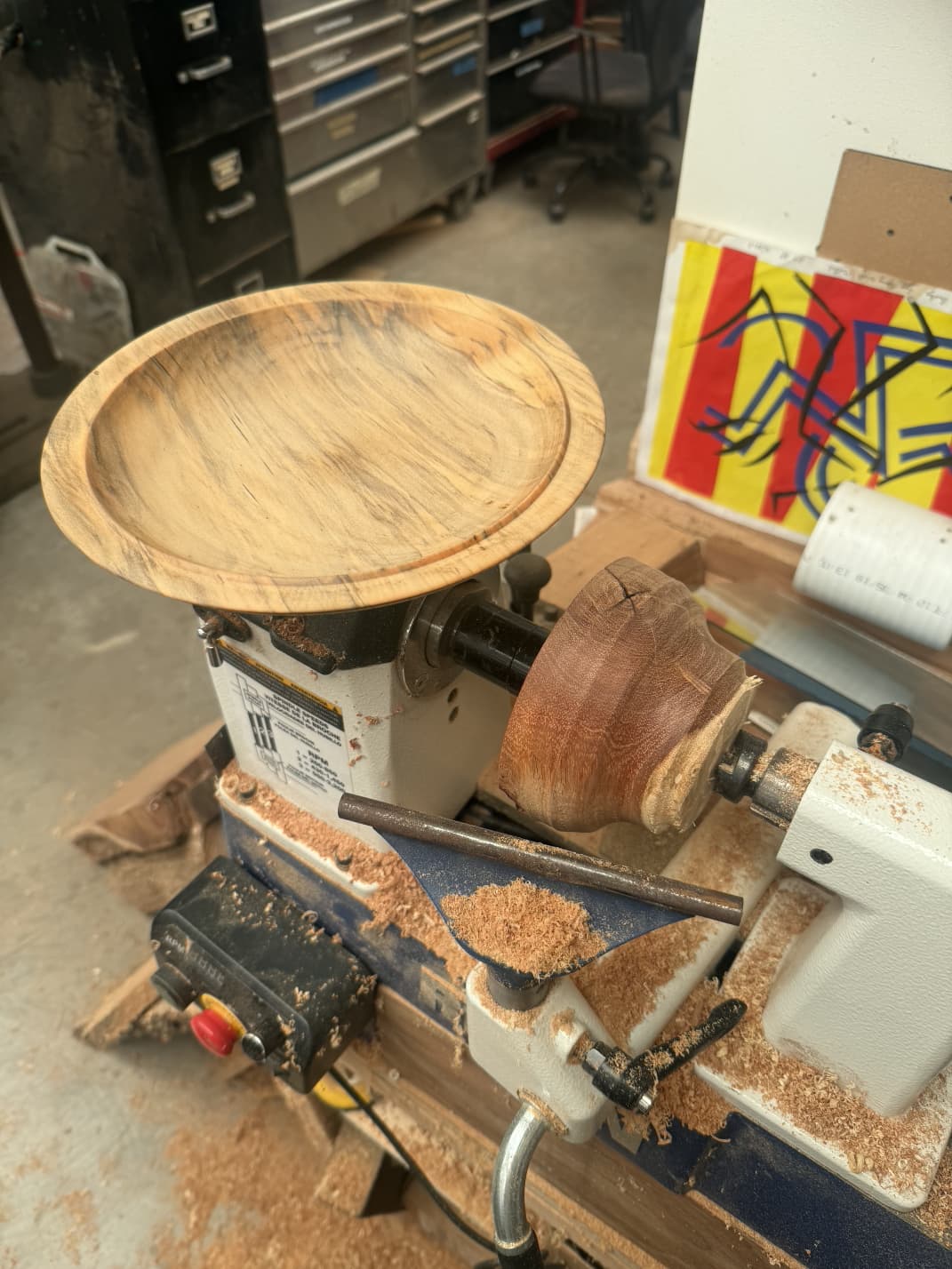 Bowl on the lathe