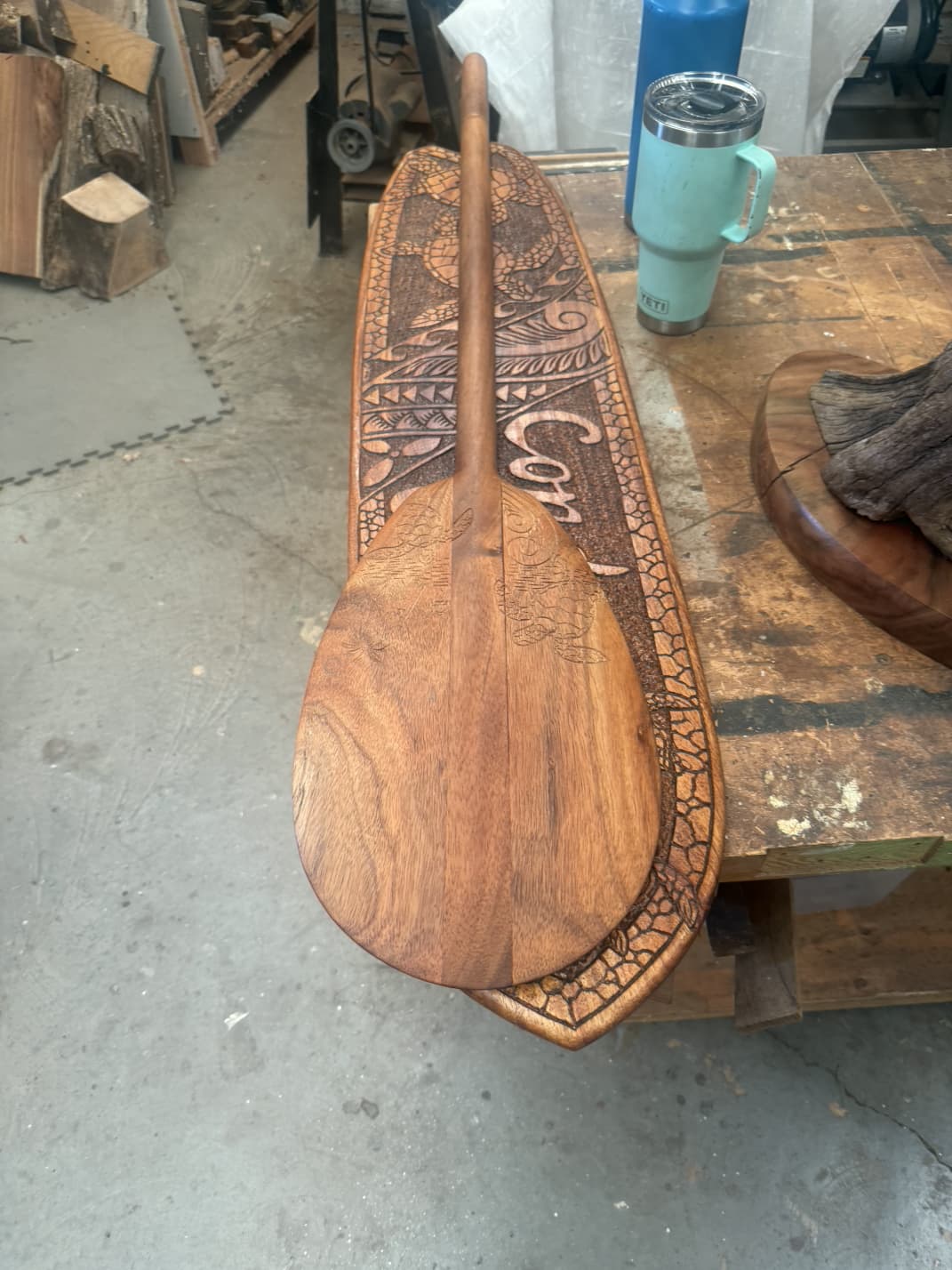 Polynesian paddle