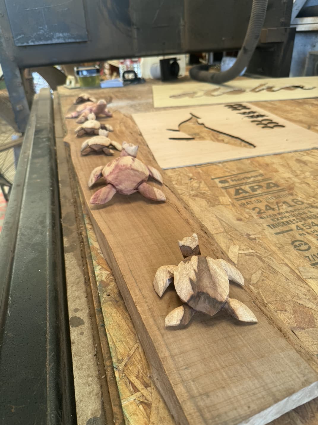 CNC honu, aloha sign